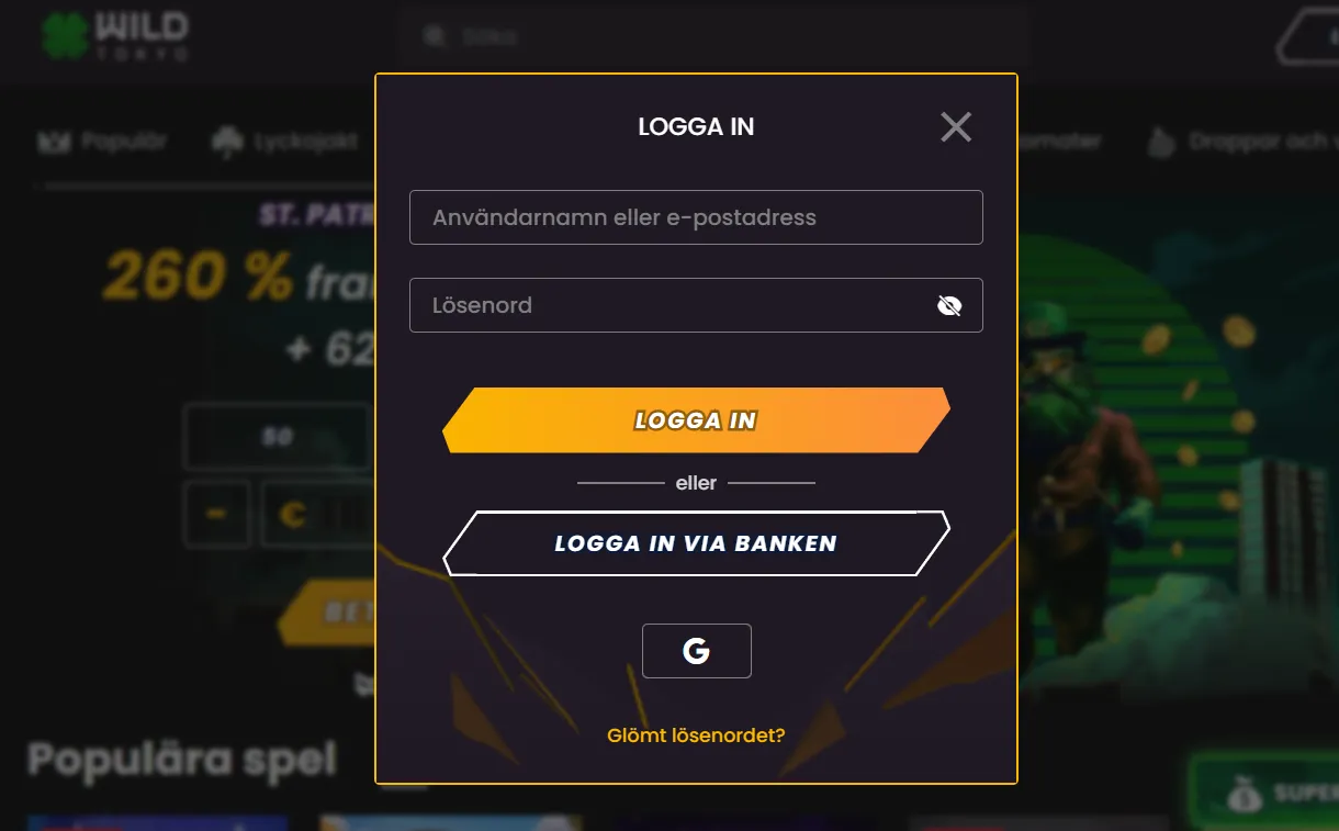 Börja spela på bästa utländska casino utan svensk licens